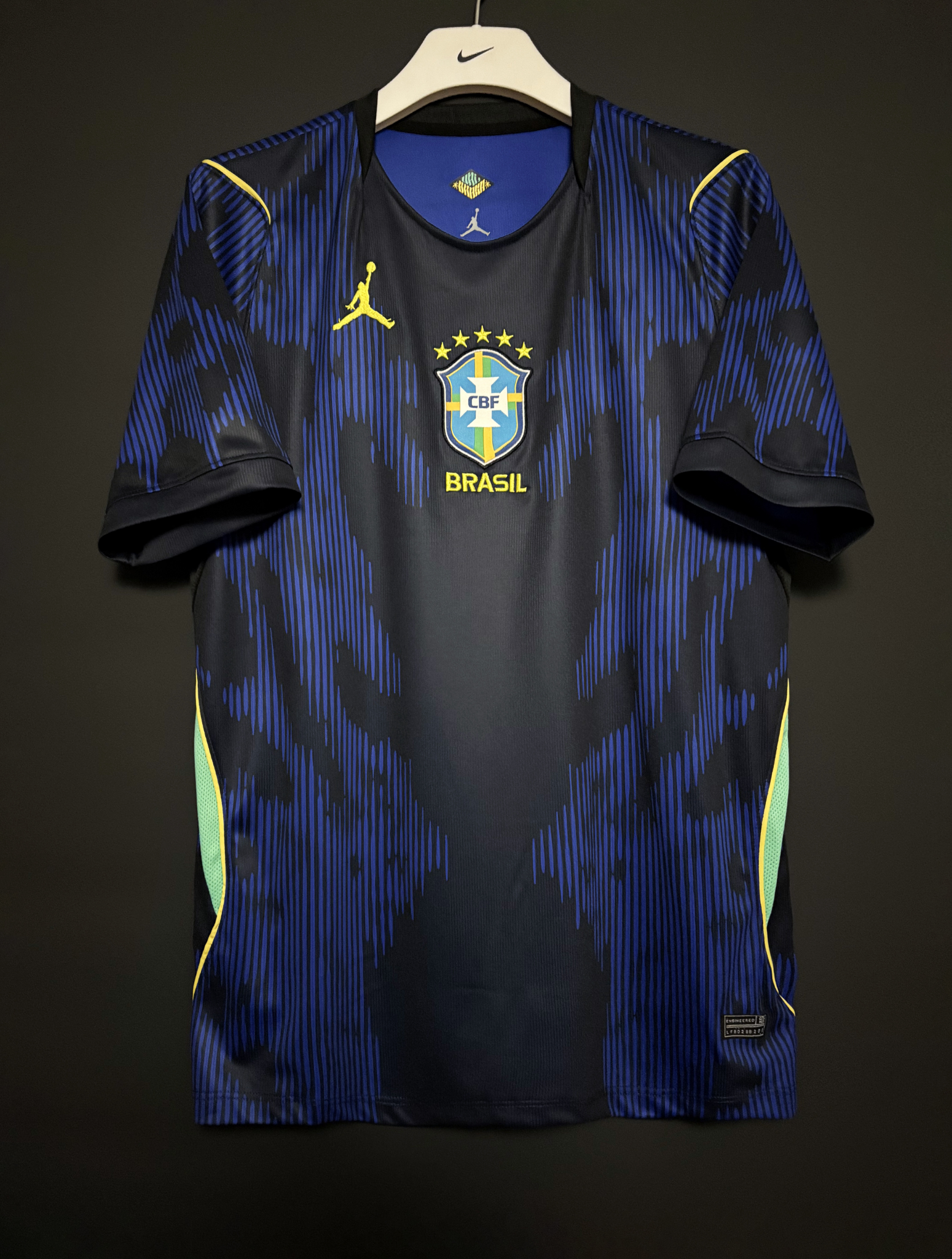 Brazil black football shirt